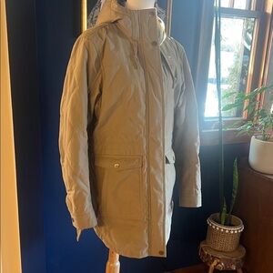 Women's Tan Hooded Jacket